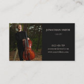 Foto Cellist Modern Musician Visitekaartje (Voorkant)