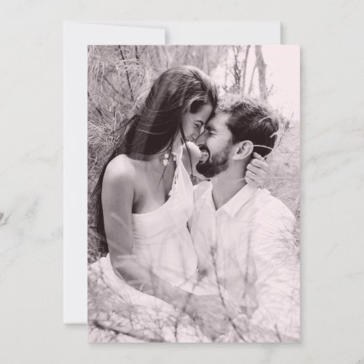 Foto Cerize Floral Elegant Wedding Kaart (Achterkant)