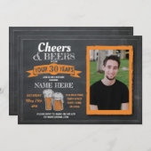 Foto Chalk Mannen nodigt Kaart (Voorkant / Achterkant)