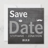 Foto Chalkboard  Modern Save the Date (Achterkant)