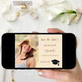 Foto champagne mokka Afstuderen Save The Date