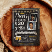 Foto Cheers and Beers 50ste verjaardagsuitnodiging Kaart