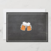 FOTO CHEERS & BEERS Verjaardagsfeestje Chalk Uitno Kaart (Achterkant)