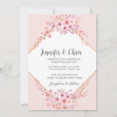 Foto Cherry Blossom QR Code Wedding Kaart (Voorkant)