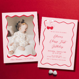 Foto Cherry verjaardagsfeestje Kaart