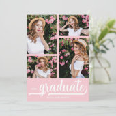 Foto Chic 4-Afstuderen Aankondiging (Staand voorkant)