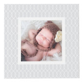 Foto Chic Gray Trellis Pattern Kubus (Voorkant)