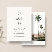Foto| Chic Minimalist Wedding Save the Date