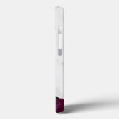 Foto Chic Moderne Paarse Bloem Marmer Aangepaste N Case-Mate iPhone Case (Achterkant / Links)