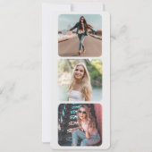 Foto: Chic Wood Background Iced Coffee Birthday Kaart (Achterkant)