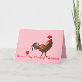 Foto Chicken Kerstmis Wenskaart Feestdagen Kaart