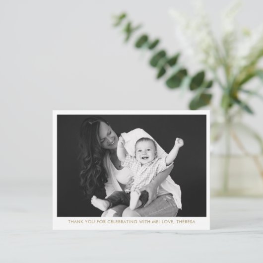 Foto Christelijke Moeder's Zegen Partij Dank u Briefkaart (Staand voorkant)