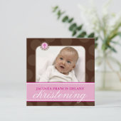 FOTO CHRISTENING VERZOEKT : polkadot 3SQ Kaart (Staand voorkant)