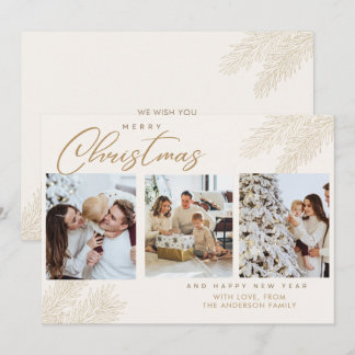 Foto Christmas Family Holiday Kaart