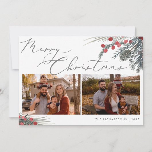 Foto Christmas Kaart Christmas Foliage (Voorkant)