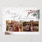 Foto Christmas Kaart Christmas Foliage (Voorkant / Achterkant)