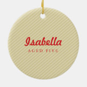 FOTO CHRISTMAS ORNAMENT: vredesliefde en vreugde 2 Keramisch Ornament (Achterkant)