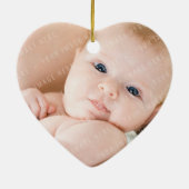 FOTO CHRISTMAS ORNAMENT: vrolijk en helder 1 Keramisch Ornament (Achterkant)