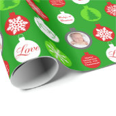 Foto Christmas Wrapping Paper Cadeaupapier (Rol Hoek)