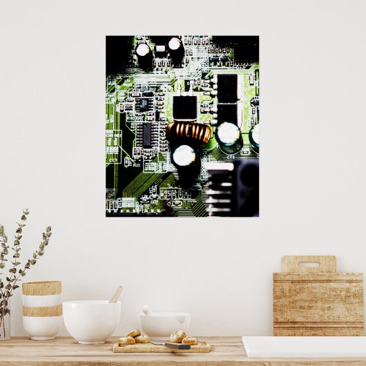 Foto circuitkaart poster (Keuken)
