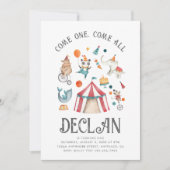 Foto Circus Birthday Uitnodiging | Carnaval (Voorkant)