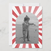 Foto Circus Birthday Uitnodiging | Carnaval (Achterkant)