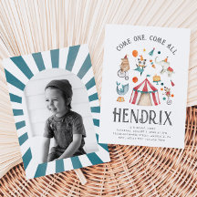 Foto Circus Birthday Uitnodiging | Carnaval