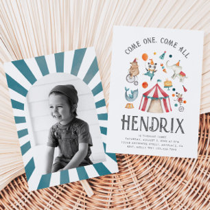 Foto Circus Birthday Uitnodiging   Carnaval