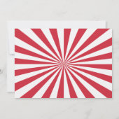 Foto Circus verjaardagsuitnodiging  Carnival Kaart (Achterkant)