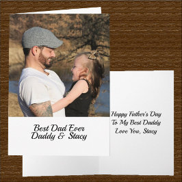 Foto citaat namen toevoegen Beste vader ooit Kaart