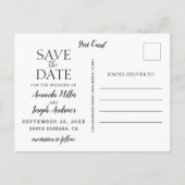 Foto Citroen rustiek hout Save the Date | Aankondigingskaart (Achterkant)