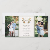 Foto Citrus Crest Monogram Save The Date (Voorkant)