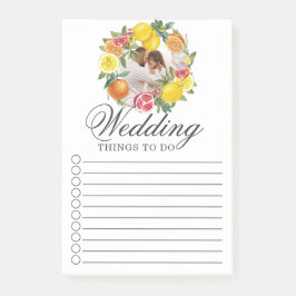 Foto Citrus Wedding to do list Post-it® Notes