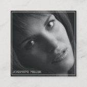 Foto Clean Professional Vierkante Visitekaartje (Voorkant)