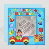 Foto Clown Verjaardag Kaart (Voorkant / Achterkant)