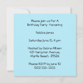 Foto Clown Verjaardag Kaart (Achterkant)