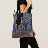 Foto: Cobblestone Street Quebec Canada Art 1930s Tote Bag (Dichtbij)