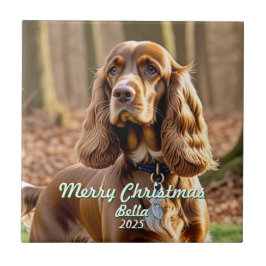 Foto Cocker Spaniel Aandenken Personaliseer Tegeltje