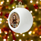 Foto Cocker Spaniel KEEPSAKE Personaliseer Keramische Bal Ornament