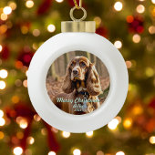 Foto Cocker Spaniel KEEPSAKE Personaliseer Keramische Bal Ornament