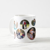 Foto Collage 10 Afbeelding Circle Koffiemok (Voorkant links)