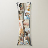 Foto Collage 10 Afbeelding Montage Neutrale Gray Lichaamskussen (Voorkant Verticaal)