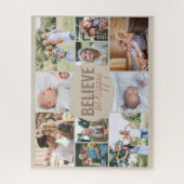 Foto Collage 10 Familie Foto Gelooft fijn te zijn Legpuzzel (Verticaal)