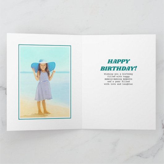 Foto Collage 10 Naam Afbeelding en elke zondag Kaart (Binnen)