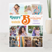 Foto Collage 10 Naam Afbeelding en elke zondag Kaart (Voorkant)