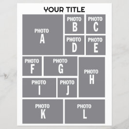 Foto Collage 12 fotoindeling Flyer