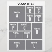 Foto Collage 12 fotoindeling Flyer (Voorkant)