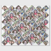 Foto Collage 12 Foto's Diamond Pattern - White Cadeaupapier (Vlak)