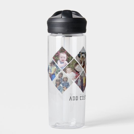 Foto collage - 13 foto's diamant overal boven patr waterfles (Voorkant)