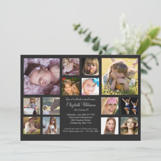 Foto collage 14 kaart (Staand voorkant)